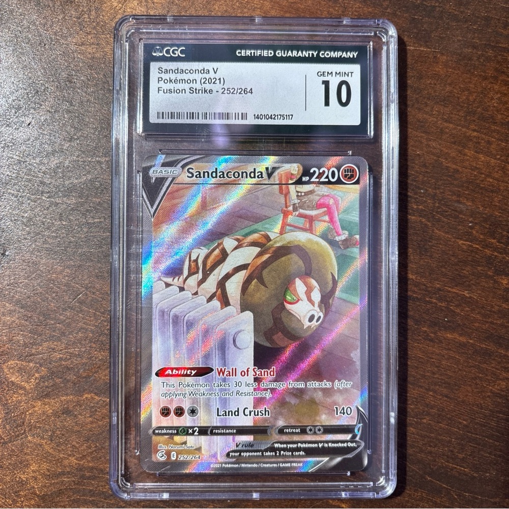 Sandaconda V Pokémon Card - Graded Gem Mint 10